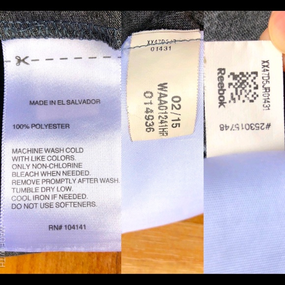 REEBOK PlayDry Active Shirt V Neck Medium Gray Women’s - Picture 4 of 12